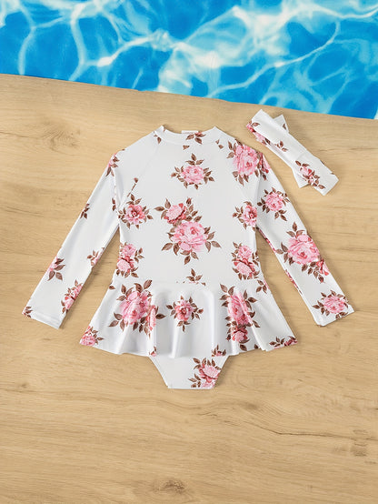 Stylish One - Piece Swimsuit For Girls Perfect For Sunny Days - BabyHaven