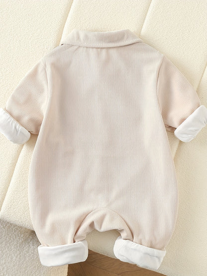 Snug As A Bug Romper With Playful Baby Pocket Design