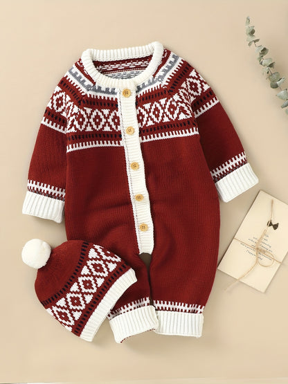 Cozy Baby Set With Classic Nordic Design For Infants