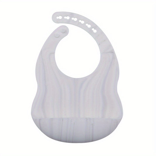 Mess-Free Meals: 1pc Silicone Bib for Easy Cleanup