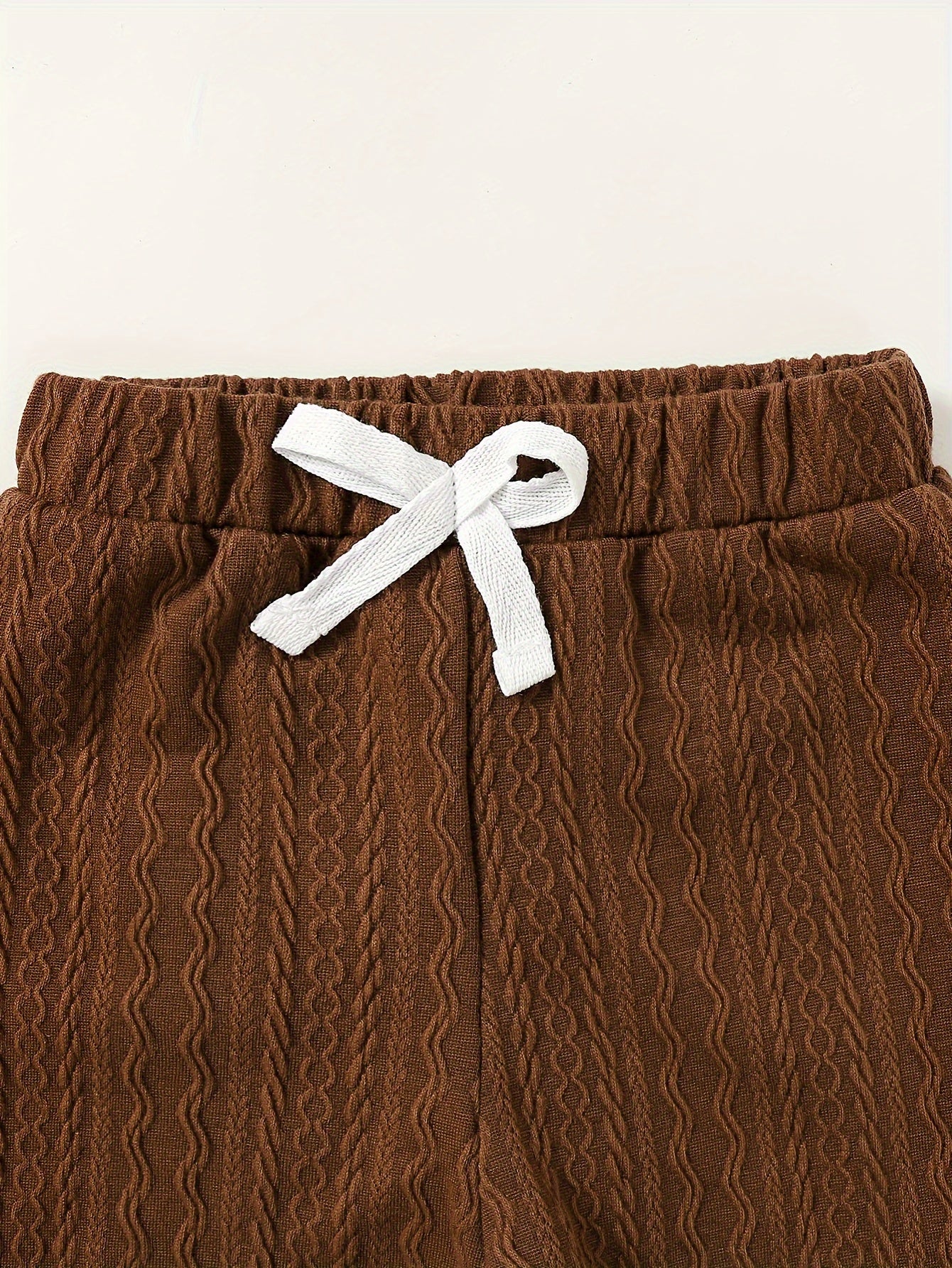 Men's Autumn and Winter Knitted Jacquard Plain Color Trousers