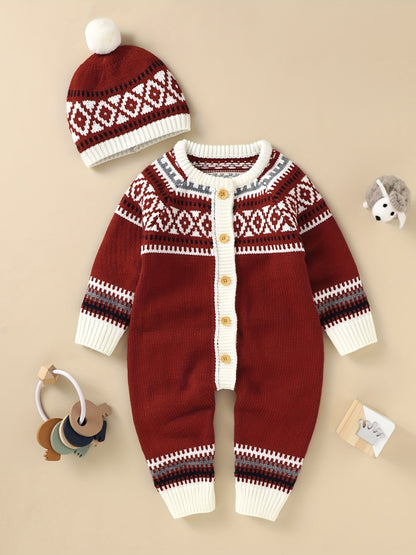 Cozy Baby Set With Classic Nordic Design For Infants