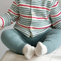 Stripes Of Joy Adorable Baby Set With Shirt And Pants