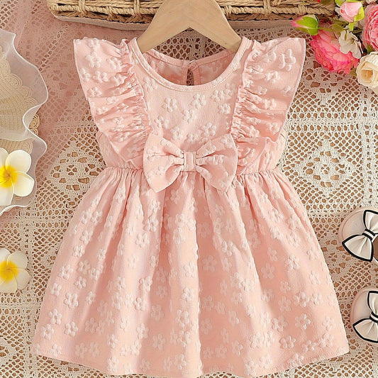 Baby Girl's Casual Sleeveless Ruffle Dress for Summer Fun