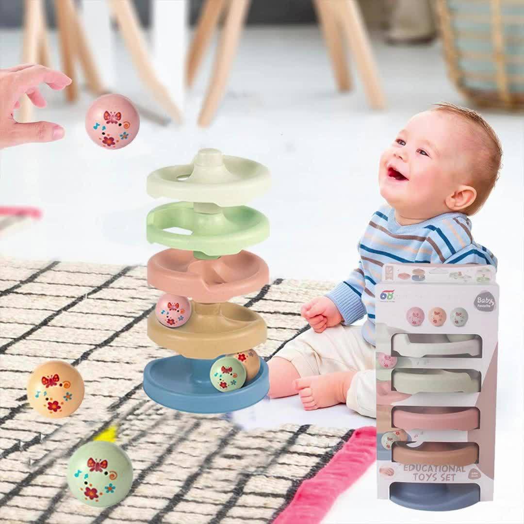 Easy-Assemble Ball Tower – Fun and Educational Rolling Toy