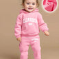 Trendy Autumn & Winter Hoodie Set For Baby Girls Outfit