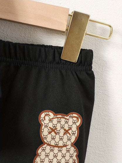 Playful Paws Cozy Bear Print Sweatshirt and Pants Set with whimsical bear design.