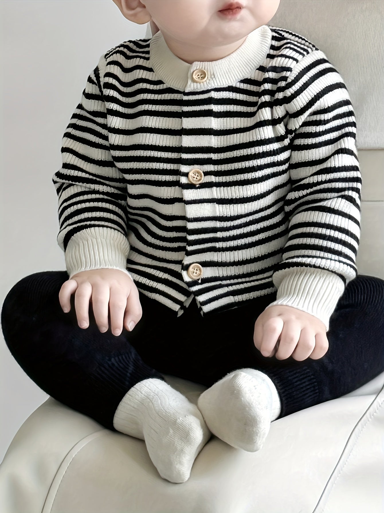 Stripes Of Joy Adorable Baby Set With Shirt And Pants