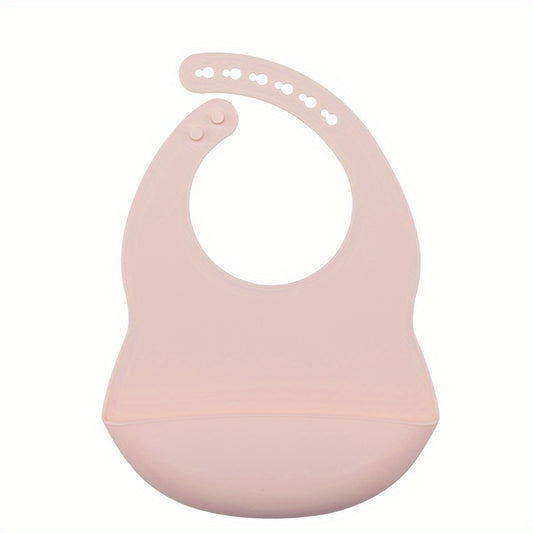 Mess-Free Meals: 1pc Silicone Bib for Easy Cleanup