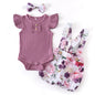 Newborn Baby Girl Clothes Summer 3Pcs Outfit Set Fashion