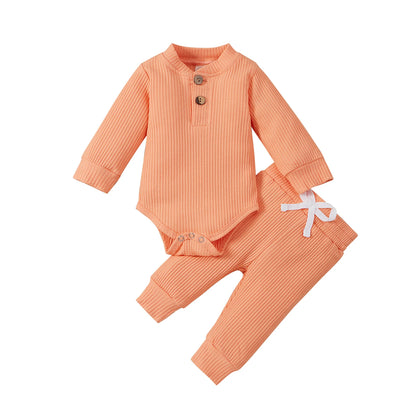 16 Colors Baby Solid Knit Sets Newborn Infant Outfit 0-24M