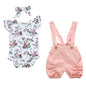 Newborn Baby Girl Clothes Summer 3Pcs Outfit Set Fashion