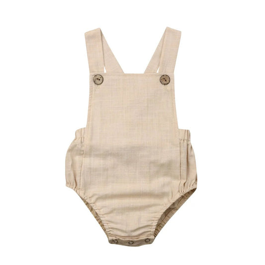 Newborn Infant Baby Boys Girls Bodysuit Stripes Button Jumpsuit - BabyHaven