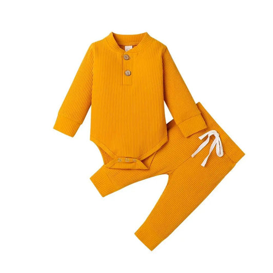16 Colors Baby Solid Knit Sets Newborn Infant Outfit 0 - 24M - BabyHaven