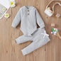 16 Colors Baby Solid Knit Sets Newborn Infant Outfit 0-24M