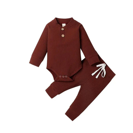 16 Colors Baby Solid Knit Sets Newborn Infant Outfit 0 - 24M - BabyHaven