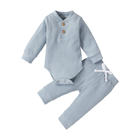 16 Colors Baby Solid Knit Sets Newborn Infant Outfit 0 - 24M - BabyHaven