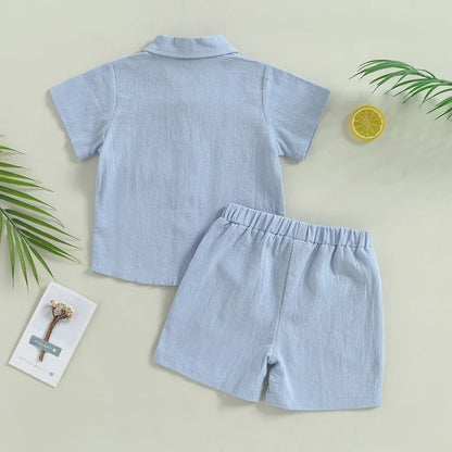 Baby Boy Summer Clothes Toddler Infant T-Shirt Shorts Set