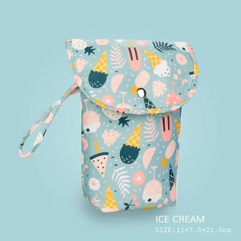 Reusable Baby Diaper Bag Pram Hanging Nappy Bag Waterproof Mommy Handbag Large Capacity Diaper Caddy Baby Essentials - BabyHaven