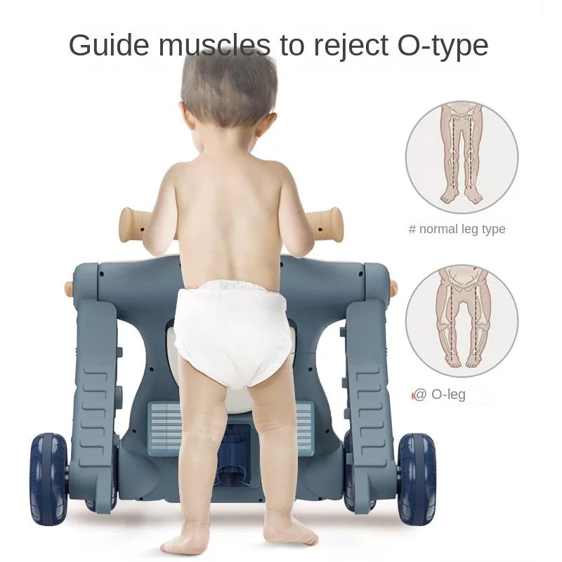 LazyChild Baby Walker Trolley Multi - Function Three - In - One - BabyHaven