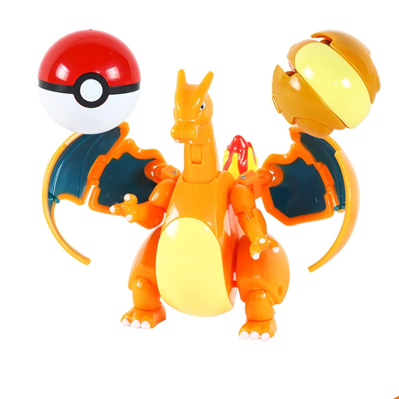 Figure Pokemon Pokeball Transform Pikachu Charizard Toy