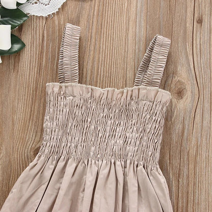 Infant Baby Girl Casual Sleeveless Romper Bodysuit with Headband Summer Outfit - BabyHaven