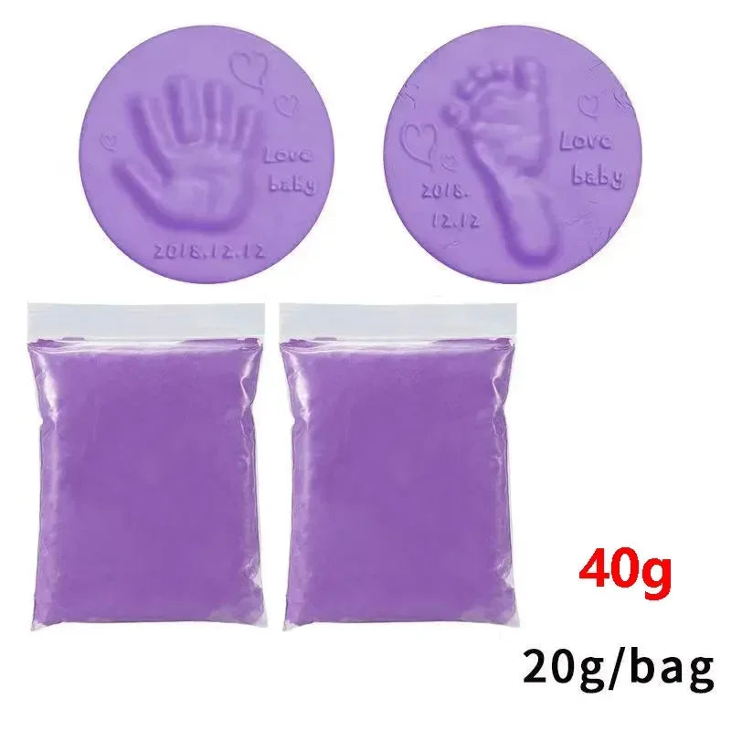 20/40g Baby DIY Hand and Footprint Soft Clay Fluffy Material