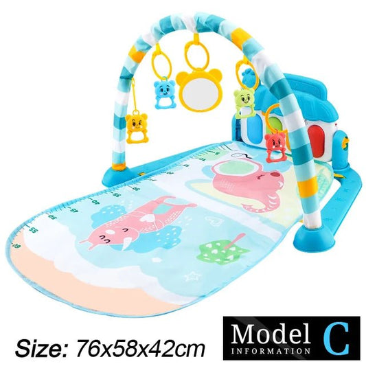 Baby Fitness Stand Music Play Gym Toys Newborn 0 - 36 Months - BabyHaven