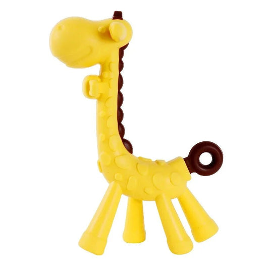 Baby Silicone Training Toothbrush BPA Free Banana Shape Safe Toddle Teether Chew Toys Teething Ring Gift Infant Baby Chewing - BabyHaven