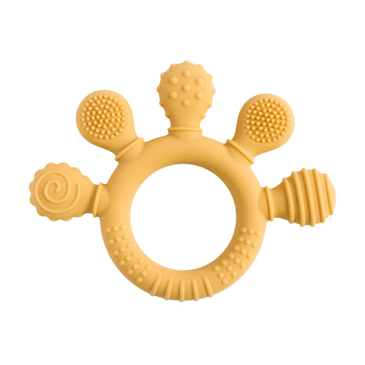Baby Teether Silicone Teething Toys for Infant Baby Acessories 0 12 Months Baby Silicone Baby Toys Teether Gum Cartoon Rattle - BabyHaven