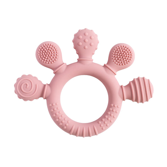 1pc Silicone Teether Food Grade Baby 0 - 12 Toys for Toddlers - BabyHaven