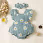 Infant Baby Girl Romper Clothes Ruffle Sleeveless Bodysuit