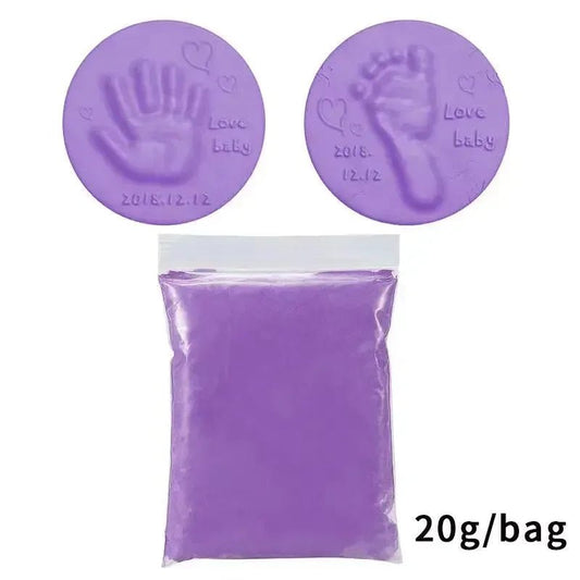 20/40g Baby DIY Hand and Footprint Soft Clay Fluffy Material - BabyHaven