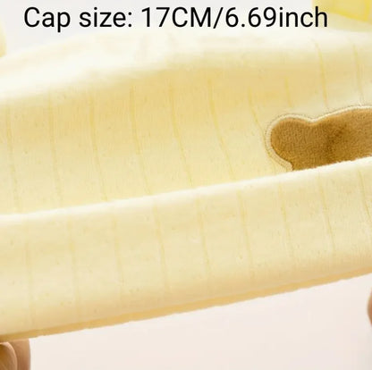 Baby Beanie Hat - Soft Stretchy Infant Newborn Hat with Snap Closure, Lightweight Warm Winter Cap for Boys & Girls, Easy-Care