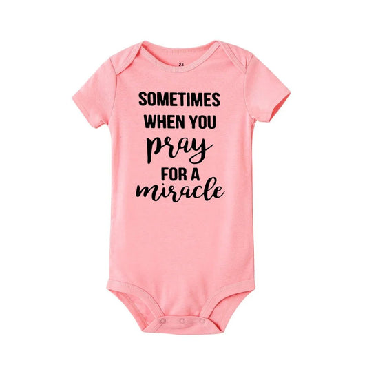 Twins Newborn Baby Bodysuit Summer Infant Short Sleeve Jumpsuit Unisex Pregnancy Announcement Gift - BabyHaven