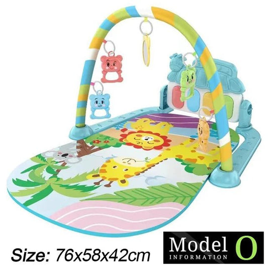 Baby Fitness Stand Music Play Gym Toys Newborn 0 - 36 Months - BabyHaven