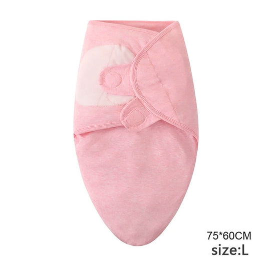 Baby Blanket Hat Set Cartoon Printed Cotton Newborn Swaddle - BabyHaven