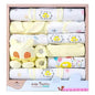 18 Piece Newborn Baby Girl Clothes Set 100% Cotton Gift