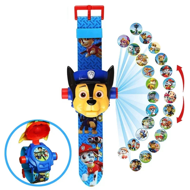 Paw Patrol Toys Set 3D Projection Watch Dog Puppy Gift