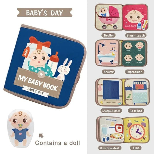 Quiet Book for Toddler Animal Cognitive Fabric Activity - BabyHaven