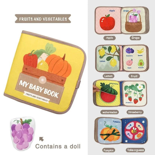 Quiet Book for Toddler Animal Cognitive Fabric Activity - BabyHaven