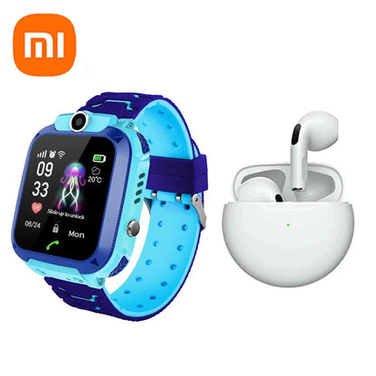 Kids Smart Watch SOS Antil-lost GPS Location Camera Sim Card Call IP67 Waterproof Smart Watch For Ios Android Kids Gift