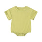 Infant Bamboo Fiber Romper Summer Essential Solid Color Customized T-Shirt Short Sleeve Newborn Bodysuit Baby Jumpsuit 3 - 24 Months - BabyHaven