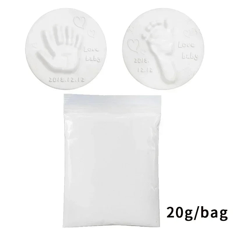 20/40g Baby DIY Hand and Footprint Soft Clay Fluffy Material - BabyHaven