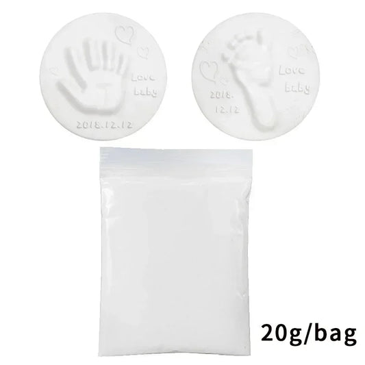 20/40g Baby DIY Hand and Footprint Soft Clay Fluffy Material - BabyHaven