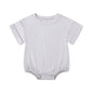 Infant Bamboo Fiber Romper Summer Essential Solid Color Customized T-Shirt Short Sleeve Newborn Bodysuit Baby Jumpsuit 3 - 24 Months - BabyHaven