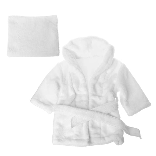 Baby Photography Props Baby Hooded Robe With Belt Bathrobes Bath Towel Cucumber slipper Set Creative Photo Outfit for 0 - 3 Moths - BabyHaven