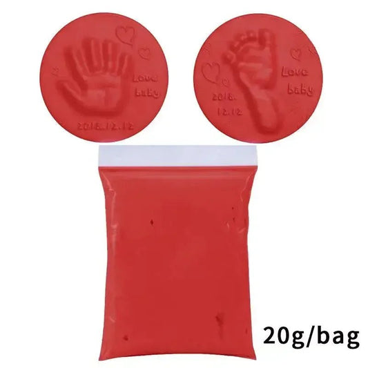 20/40g Baby DIY Hand and Footprint Soft Clay Fluffy Material - BabyHaven
