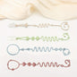 4PCS Adjustable Silicone Pacifier Chain Teether Toys Suitable for High Chair Crib Baby Gifts Beige - BabyHaven