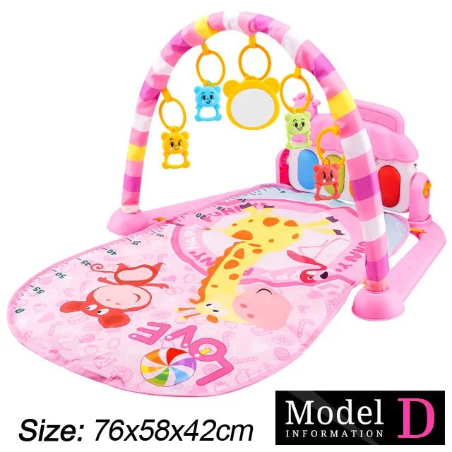 Baby Fitness Stand Music Play Gym Toys Newborn 0 - 36 Months - BabyHaven